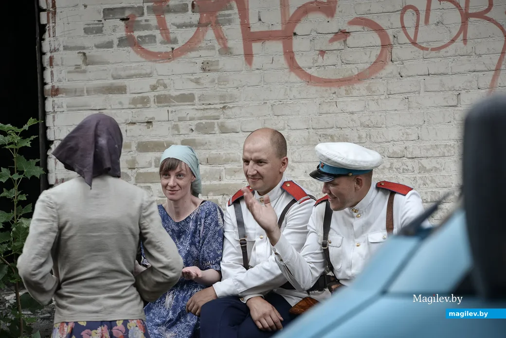 06.08.2021. Бобруйск. Съемки фильма под рабочим названием «Пламя под пеплом» проходят в Бобруйске.