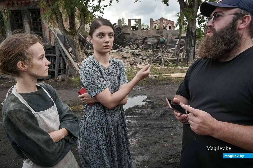 06.08.2021. Бобруйск. Съемки фильма под рабочим названием «Пламя под пеплом» проходят в Бобруйске.