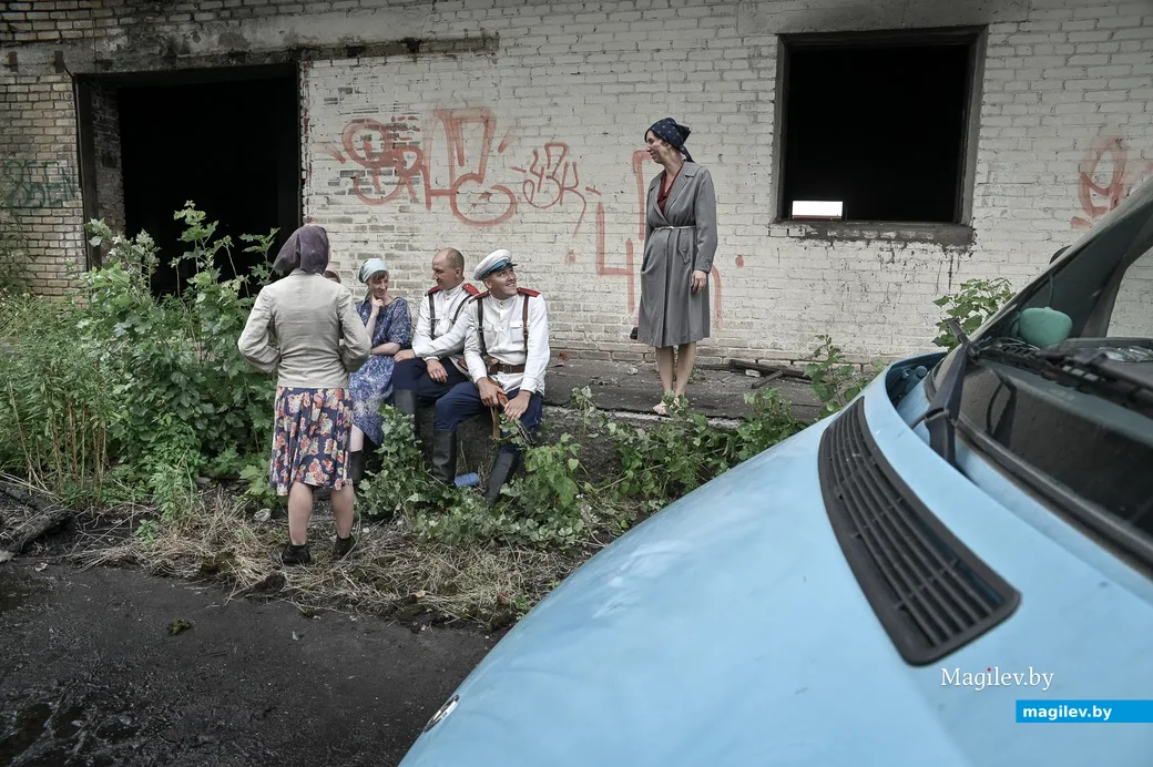 06.08.2021. Бобруйск. Съемки фильма под рабочим названием «Пламя под пеплом» проходят в Бобруйске.