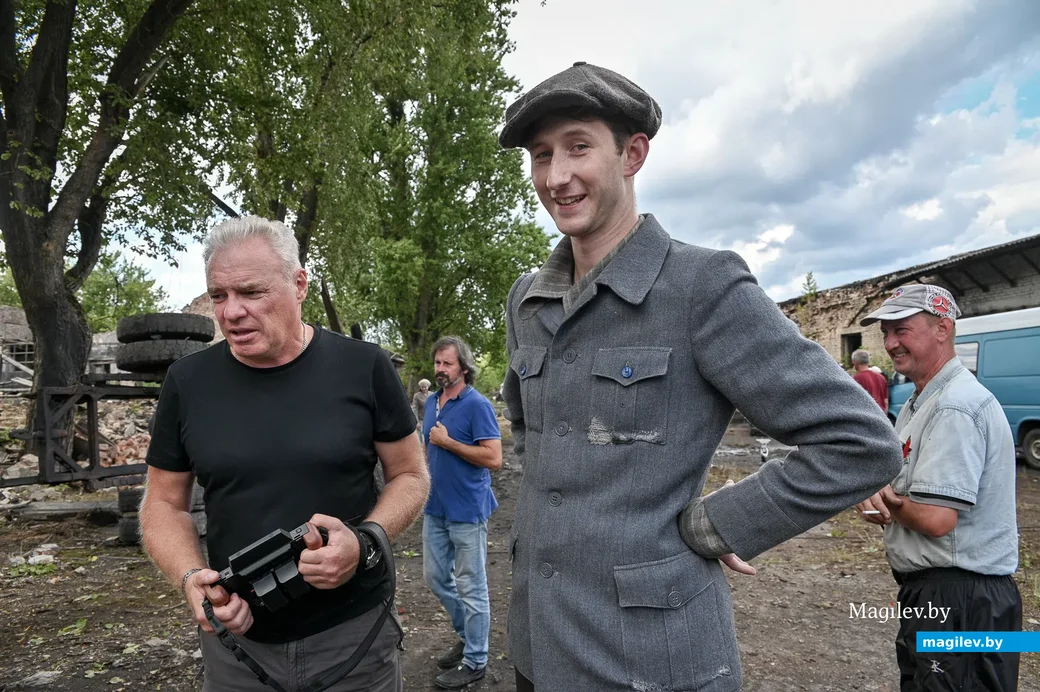 06.08.2021. Бобруйск. Съемки фильма под рабочим названием «Пламя под пеплом» проходят в Бобруйске.