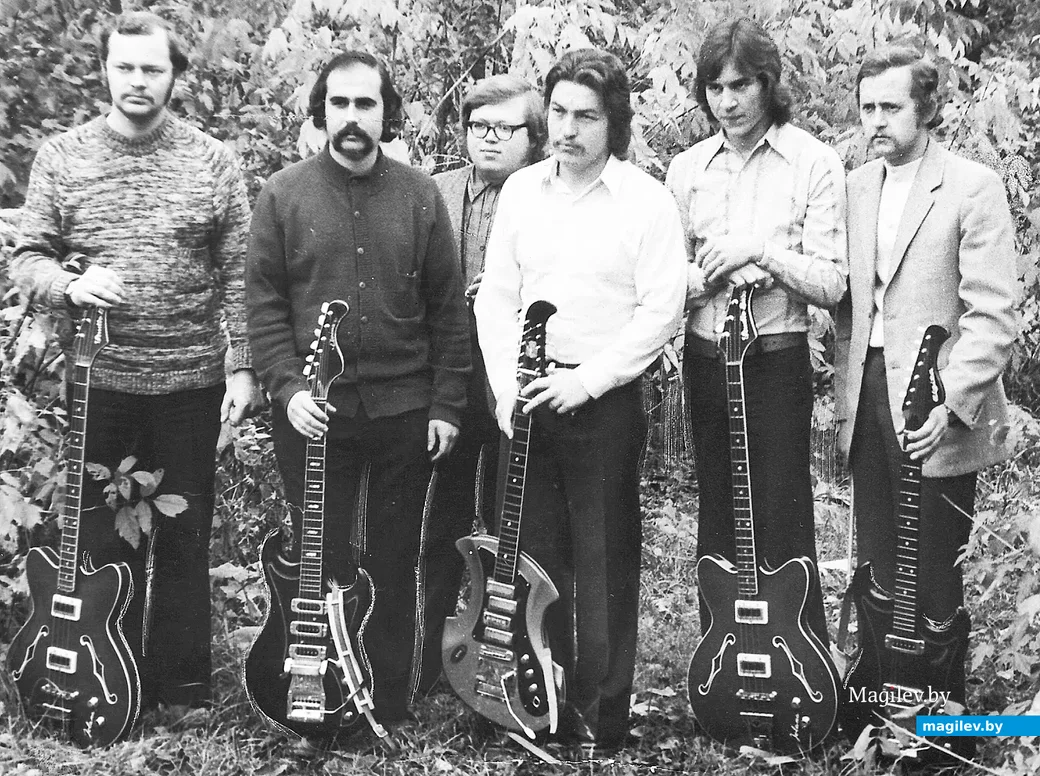 «Романтики», 1974 год. Слева направо –Вячеслав Ажипа, Рафаил Гольдман, Иосиф Михалевич,