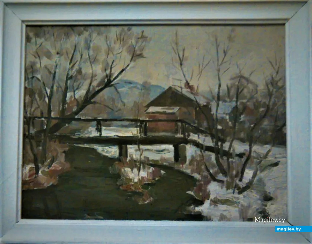 Картина Владимира Юркевича «Дубровенский мостик», 1975 год.