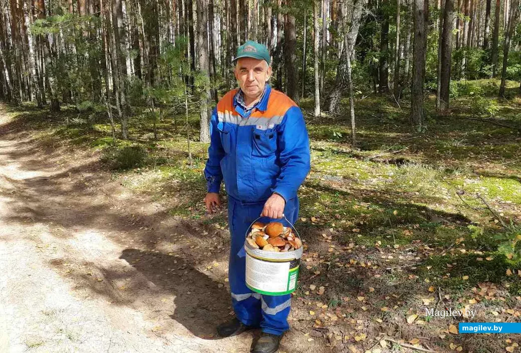 Отец возвращается из леса. Фото Натальи Матюшевой.