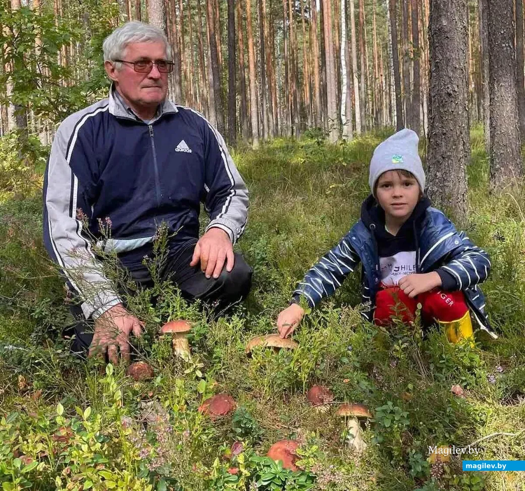 Вячеслав Антонович Борщевский с внуком Владиславом. Фото Аллы Судник.