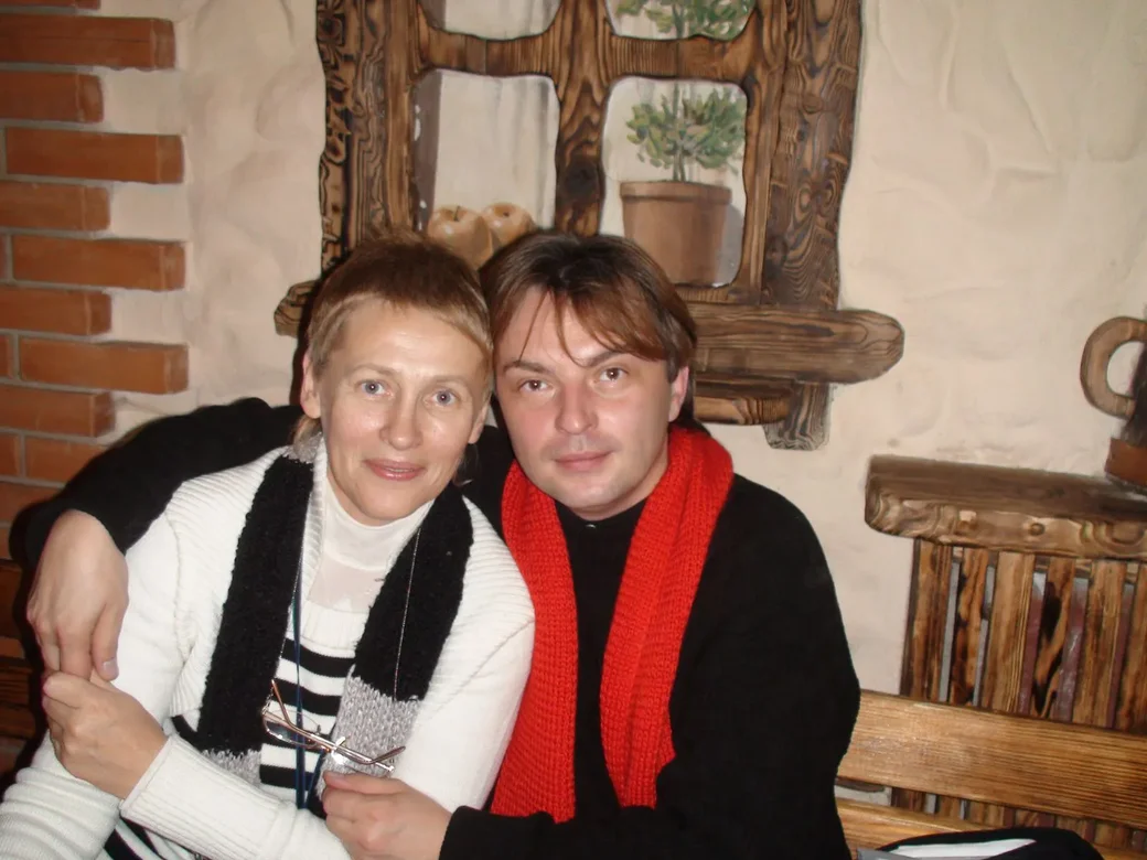 Елена Дудич и Павел Усович. Могилев, 2001 год.