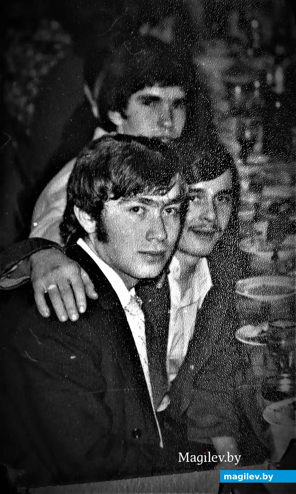 Владимир Китун со своими институтскими товарищами. Могилев, ММИ, 1970-е годы.
