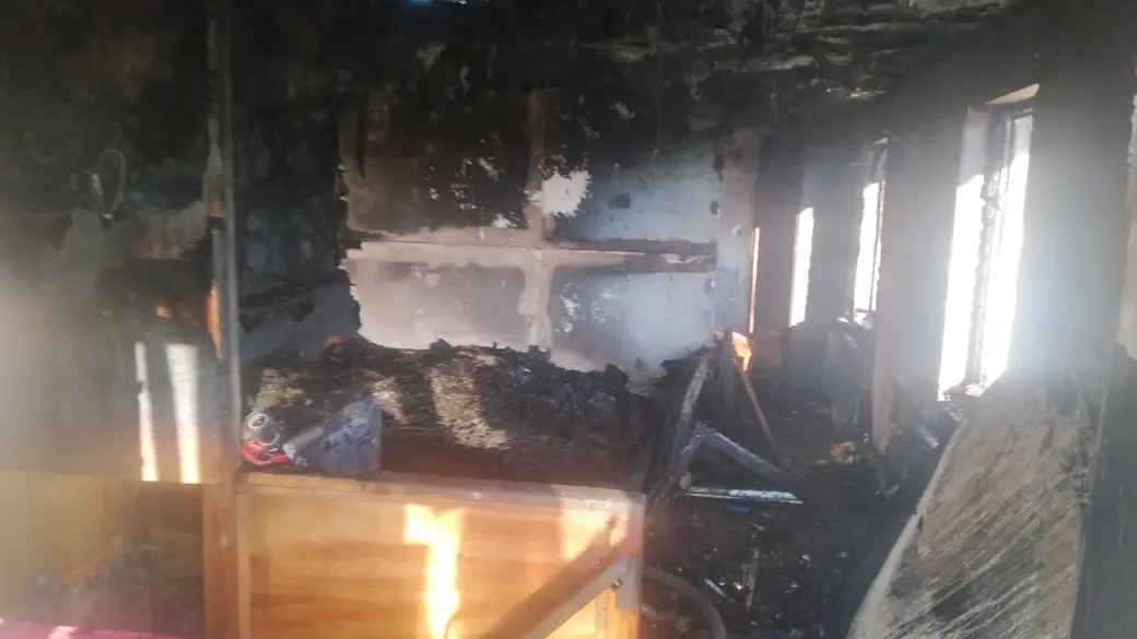 Пожар в Бобруйске. Фото: Бобруйский ГРОЧС