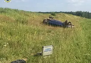 В Могилевском районе легковушка вылетела в кювет и перевернулась. Есть погибший