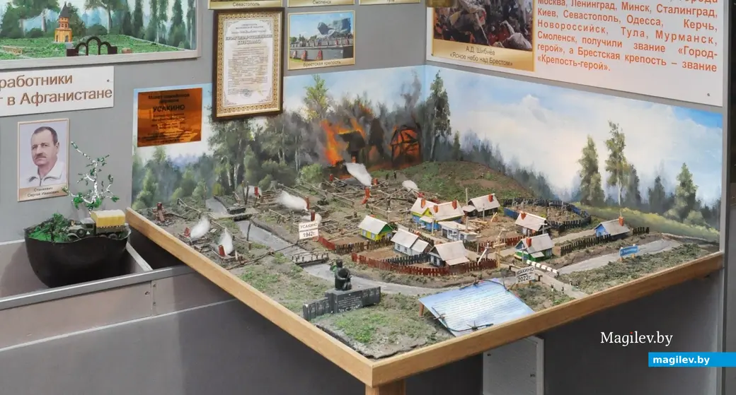 28.06.2022 г. Могилев, музейный комплекс «Спадчына роднага краю». Грунт для макетов-диорам взят с мест сражений