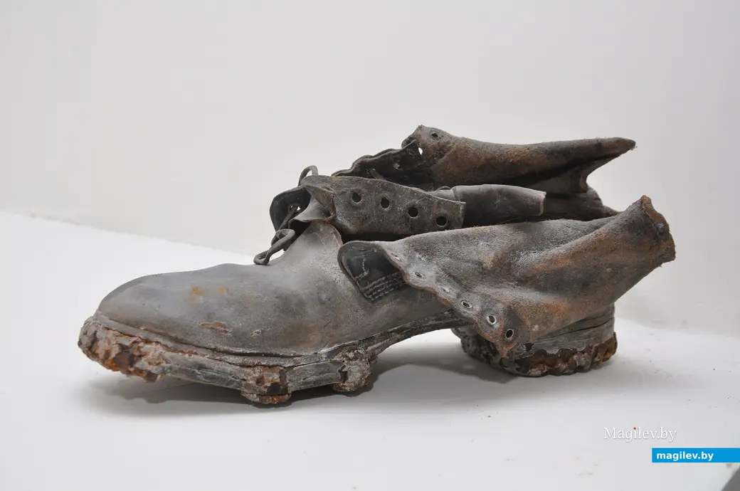 28.06.2022 г. Могилев, музейный комплекс «Спадчына роднага краю». Ботинок немецкого солдата