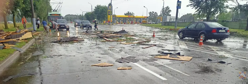 Последствия стихии. Могилев, 29 июня 2022 г