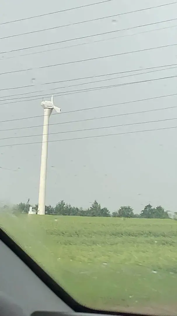В деревне Полыковичи Могилевского района стихией поврежден ветряк. 29 июня 2022 г.