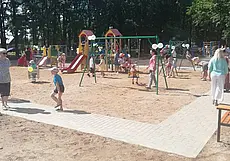 В Дачном поселке в Могилеве открылся Детский городок