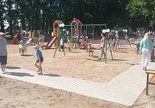 В Дачном поселке в Могилеве открылся Детский городок