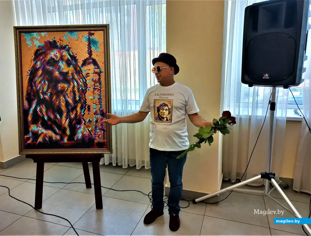 Открытие выставки Вадиса Красовского «Иллюзия лиц 5:0». Могилев, выставочный зал Музея истории Могилева. 01.07.2022 года.