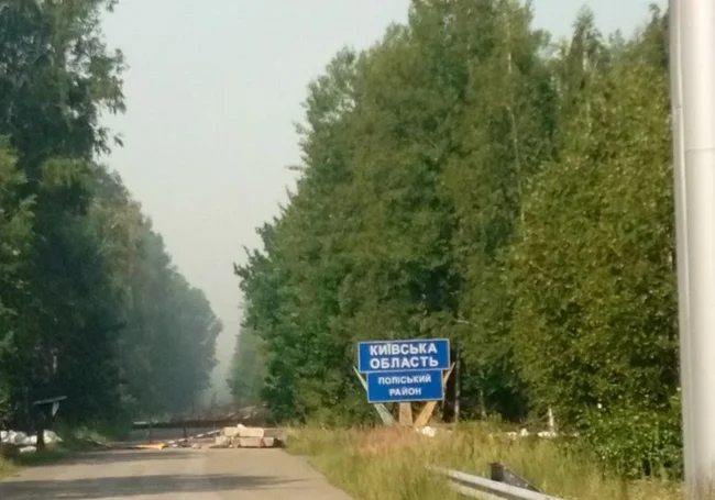 На границе Украины и Беларуси горят леса