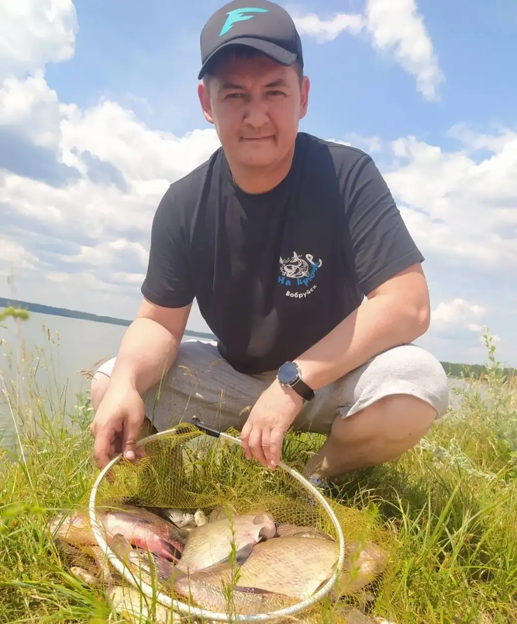 Алексей Решетько с уловом.