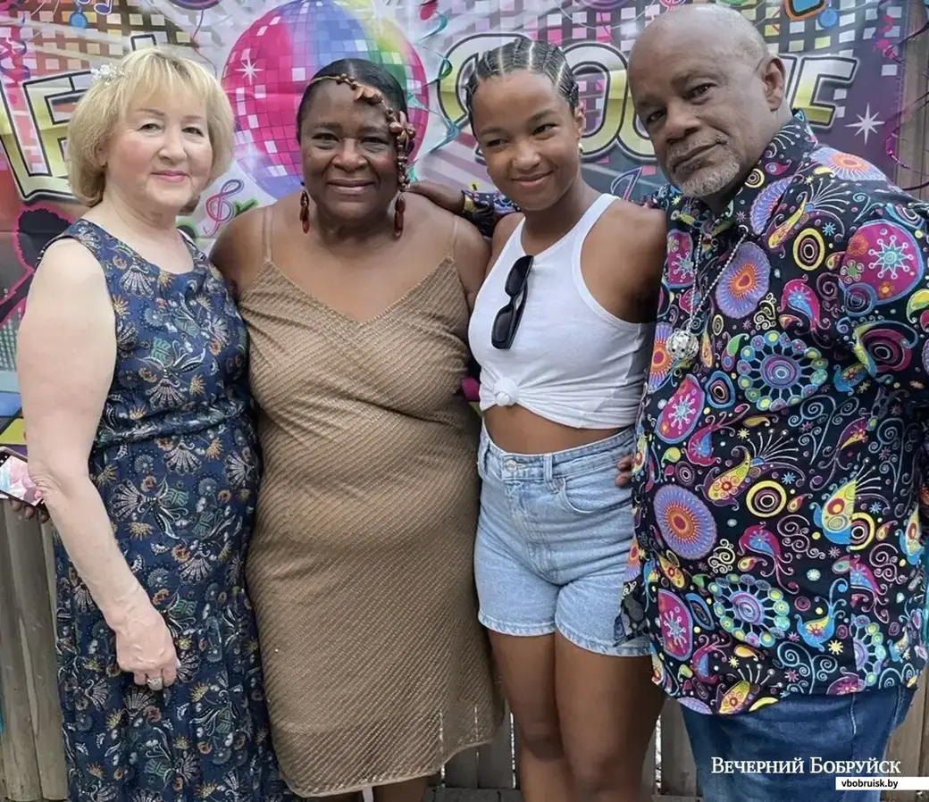 Галина с родственниками мужа в Америке