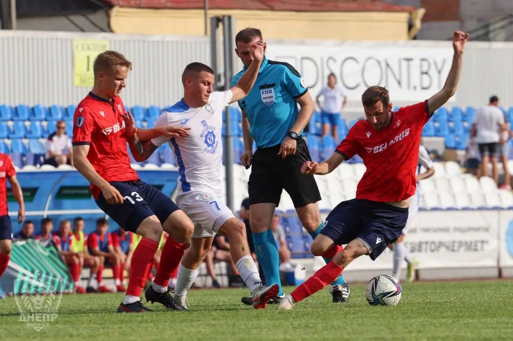 04.07.2022. Могилевский стадион «Спартак». Чемпионат Беларуси по футболу. Высшая лига. Днепр - Минск. Фото: пресс-служба Днепра