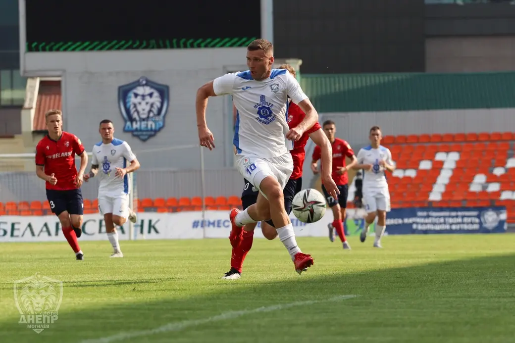 04.07.2022. Могилевский стадион «Спартак». Чемпионат Беларуси по футболу. Высшая лига. Днепр - Минск. Фото: пресс-служба Днепра