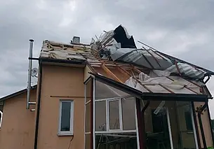 Поваленные деревья и испорченные крыши. Последствия грозы 6 июля в Могилевской области (фото)