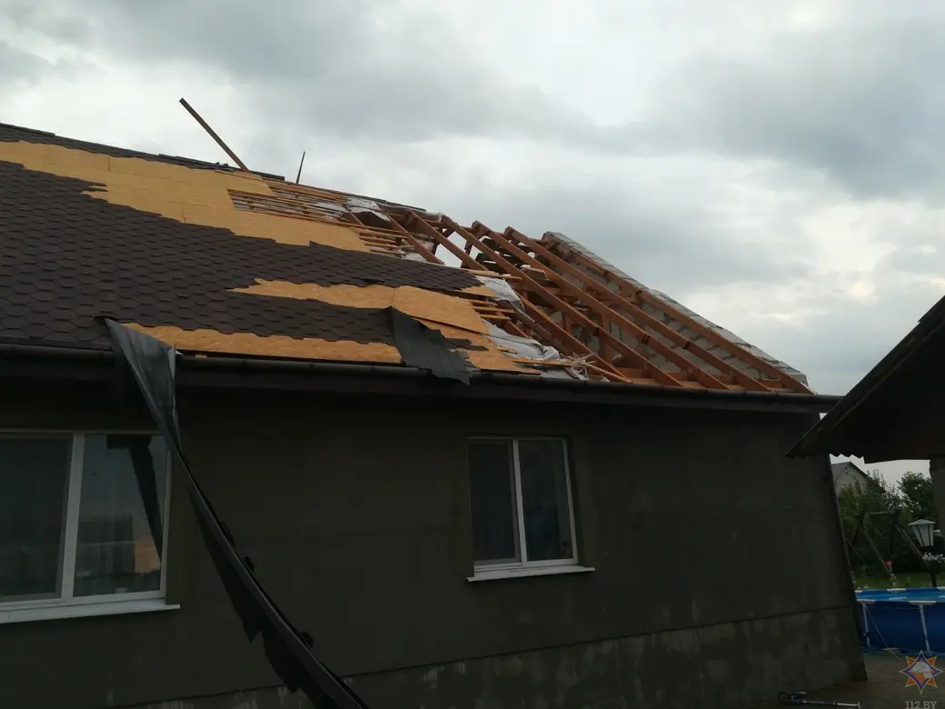 6.07.2022 г. Последствия грозы в Могилевской области. Фото: mogilev.mchs.gov.by