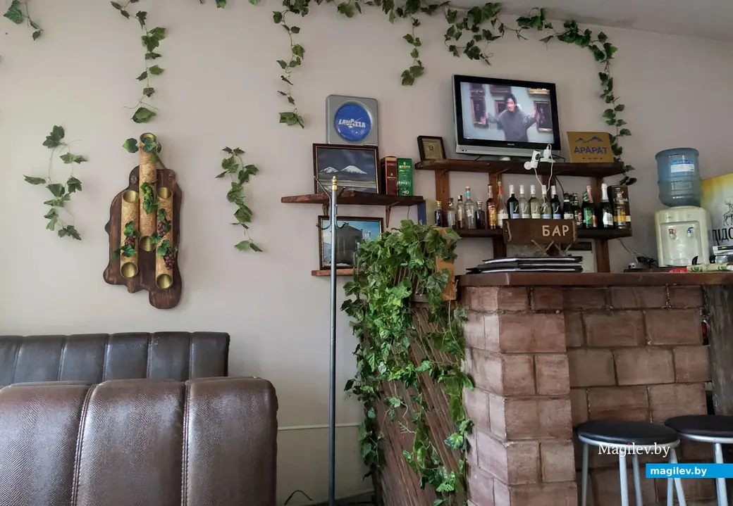 Кафе «Арарат». Внутренний интерьер. Могилев, июль, 2022 год.