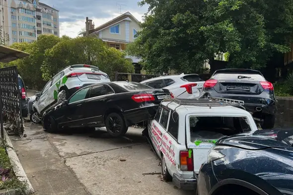 Сочи, 24 июля 2022 года. Последствия потопа.