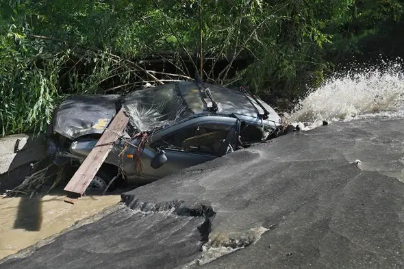 Сочи, 24 июля 2022 года. Последствия потопа.