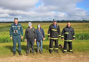 В Барановичском районе супруги заблудились в кукурузном поле