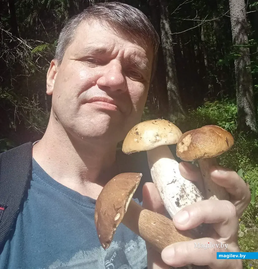 Юрий Нарвойш из Минска с трофеями "тихой охоты".