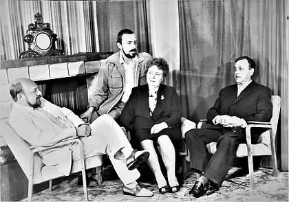 Картина маслом.  Кот кота чувствует издалека