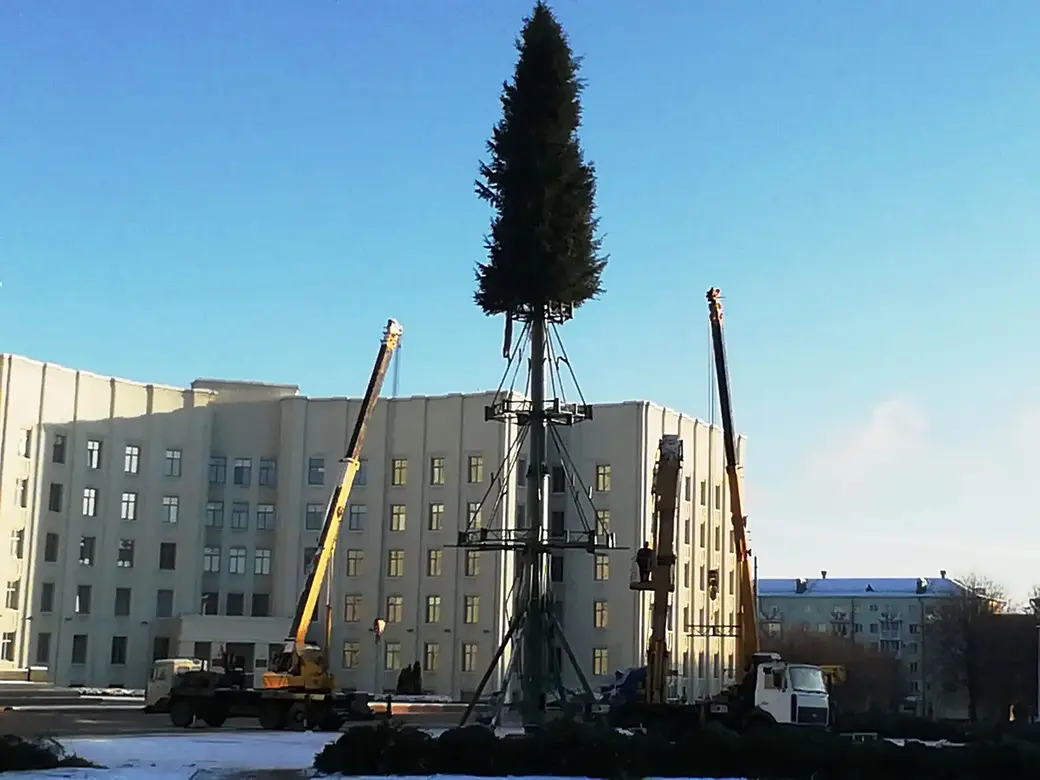 Могилев готовится к Рождеству и Новому году. 8.12.2021