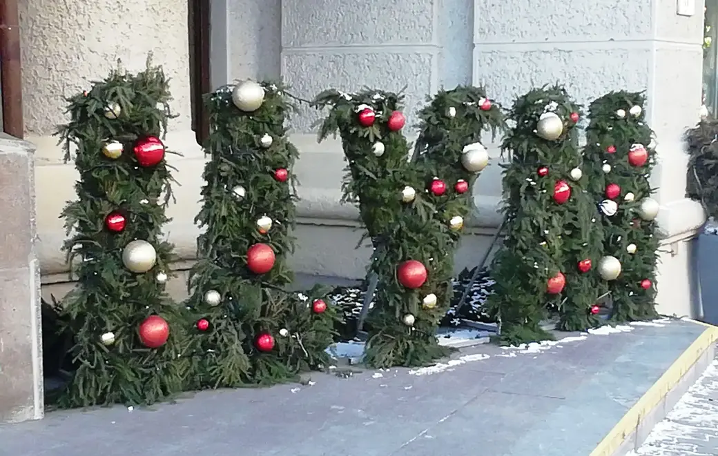 Могилев готовится к Рождеству и Новому году. 8.12.2021