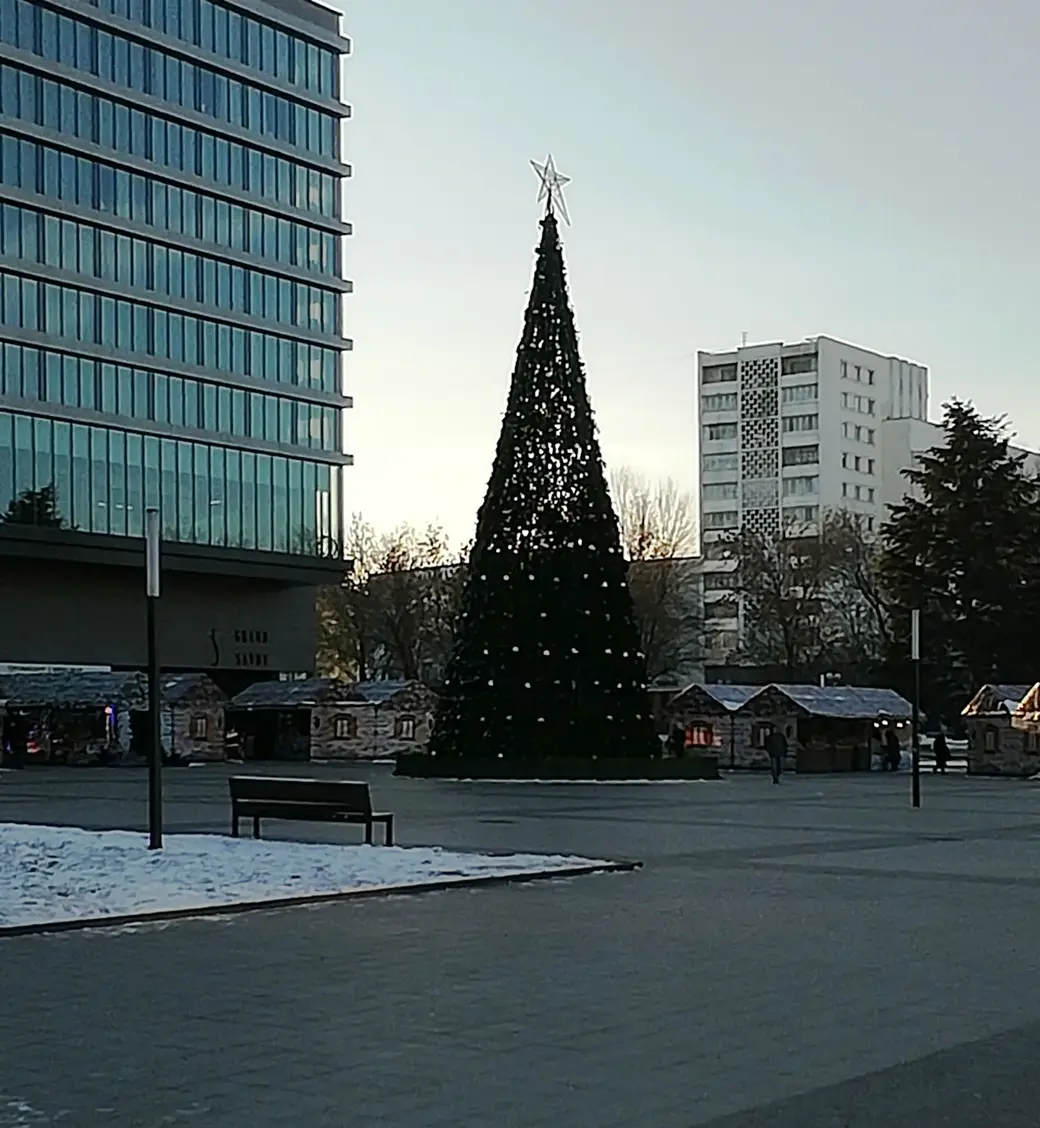 Могилев готовится к Рождеству и Новому году. 8.12.2021