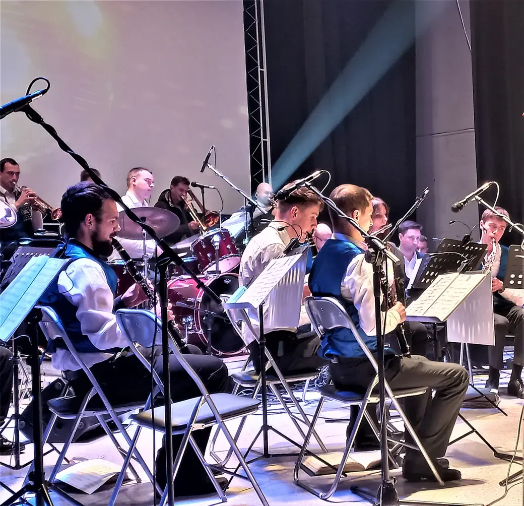 Предконцертная репетиция Могилевского городского духового оркестра Александра Городкова, 7.12.2021