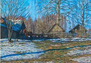 Выставка работ Ларисы Журавович «Цёплая, халодная, сонечная, снежная…».