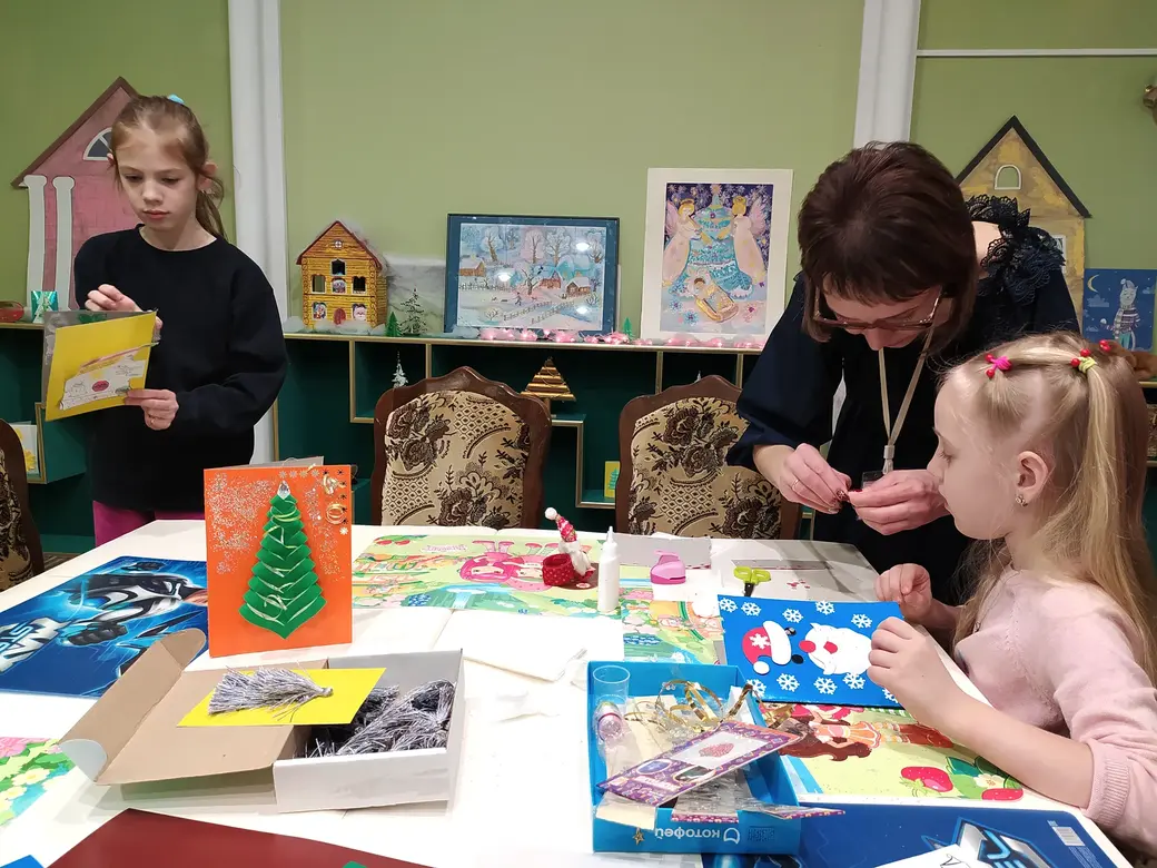 12.12.2021 г. Могилев. Во время мастер-класса «Святочная паштоўка»