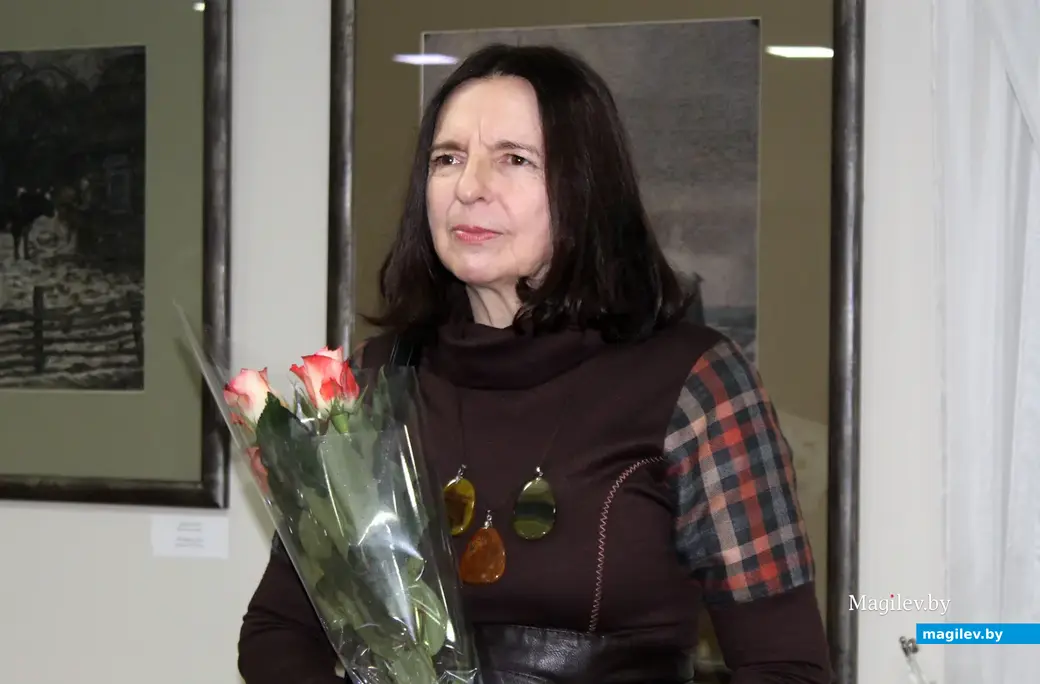 16.12.2021 год. Музей Бялыницкого-Бирули. Лариса Журавович на открытии выставки
