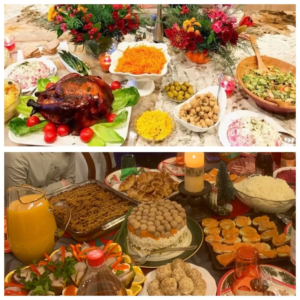 Вот такую вкуснятину готовят на свой новогодний стол наши земляки в Америке