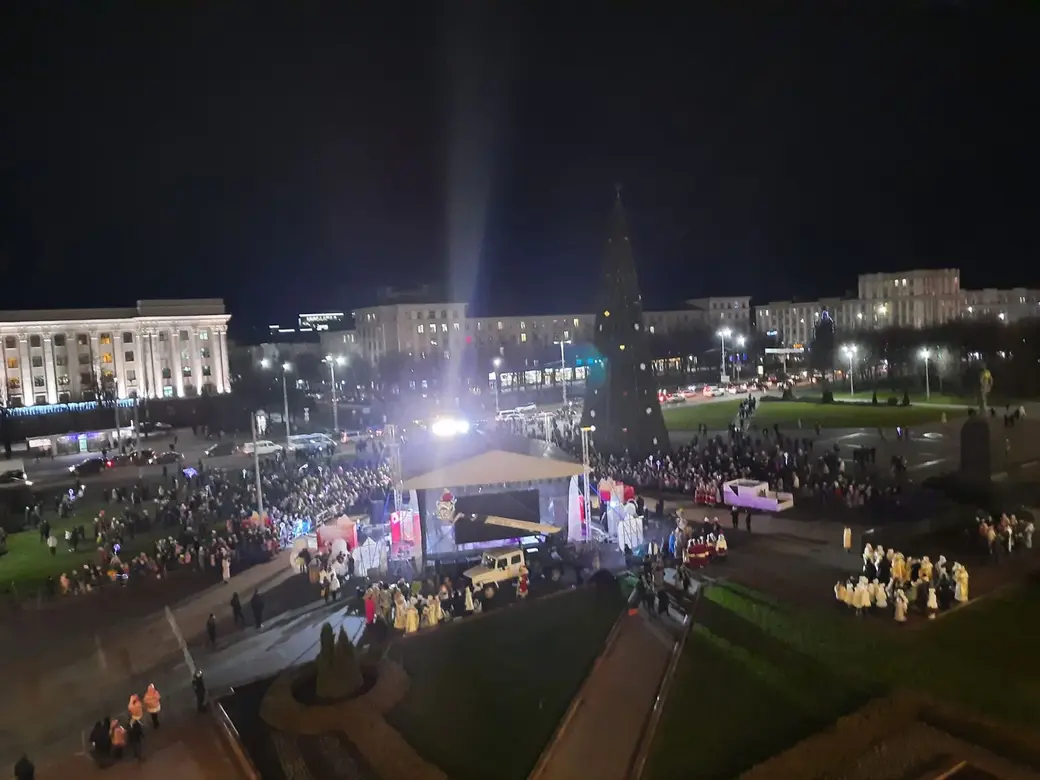 17.12.2021 г. Могилев. Церемония зажжения огней на главной елке города