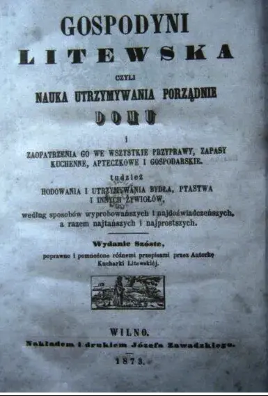 Вокладка кнігі «Літоўская гаспадыня».