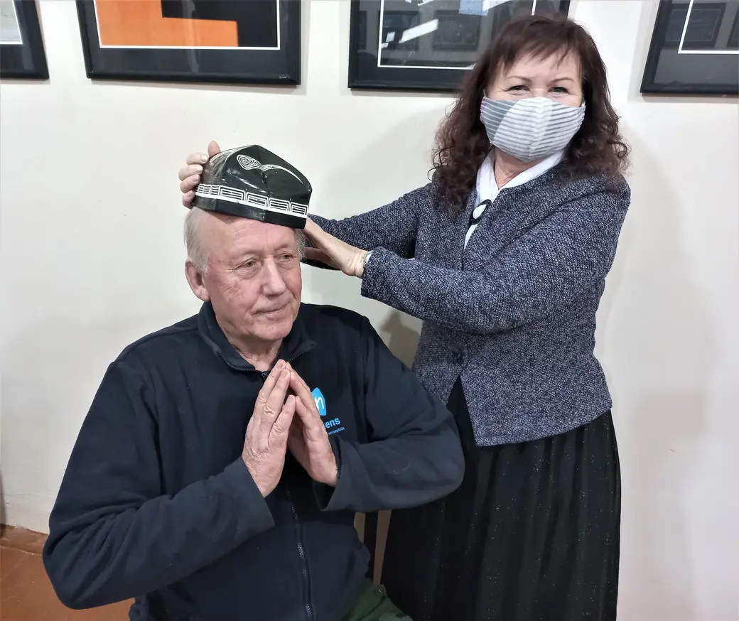 23.12.2021 г. Могилев Надев тюбетейку, Анатолий Толкачев моментально проникся пафосом далекого, но теплого Узбекистана