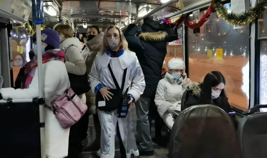 Работа общественного транспорта в новогодние праздники. Могилев. 31.12.2021 - 9.01.2022