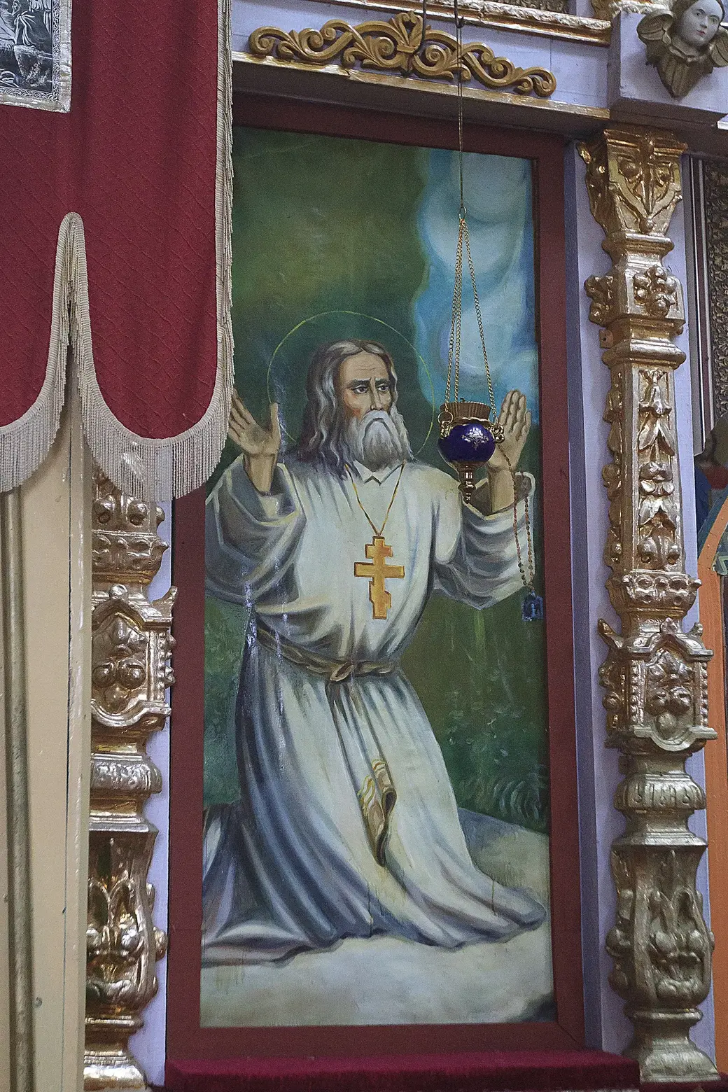 Тот самый лик Серафима Саровского, над которым внезапно, перед событиями в Чернобыле, появилось облако