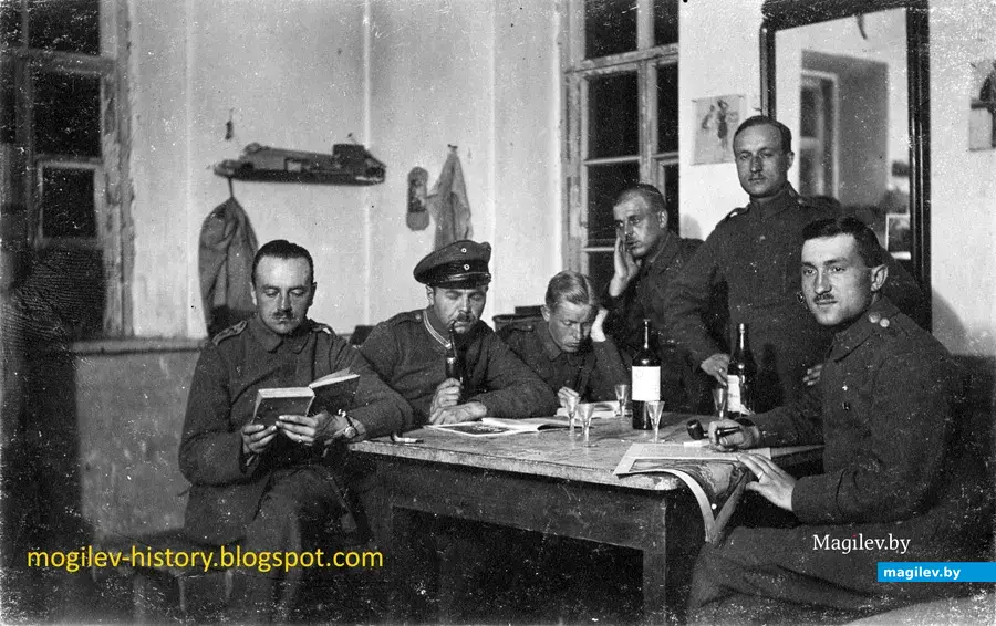 Немецкие радисты в Могилеве. 1918 год. Фото из коллекции Олега Давида Лисовского