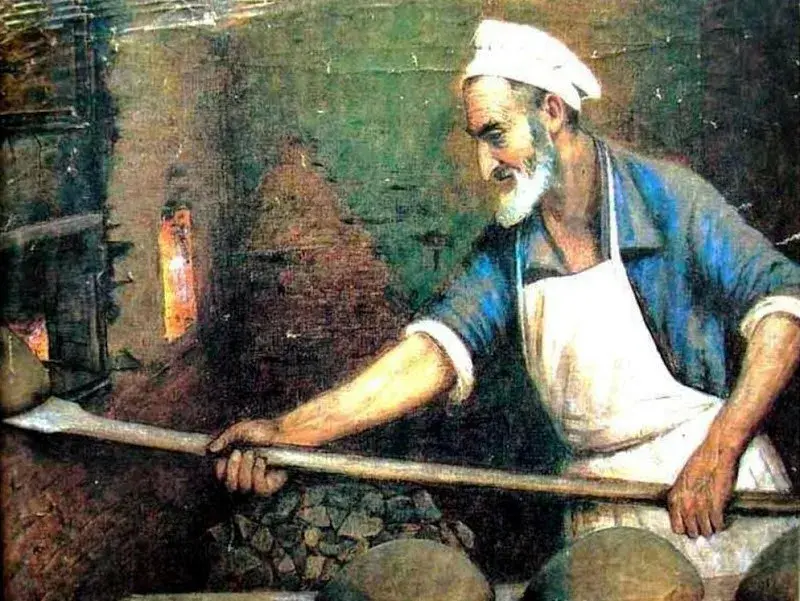 Юдель Пэн, картина «Еврей-пекарь», 1921 г.