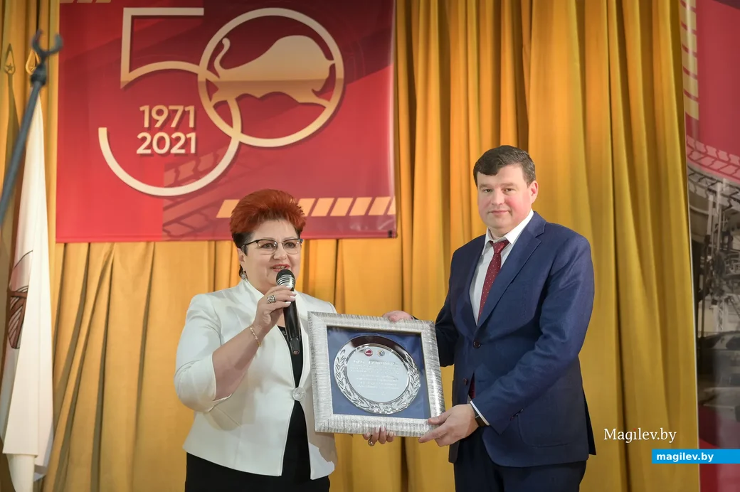 14.01.2022. Бобруйск. Торжественный вечер в честь 50-летия "Белшины". Председатель Белорусского