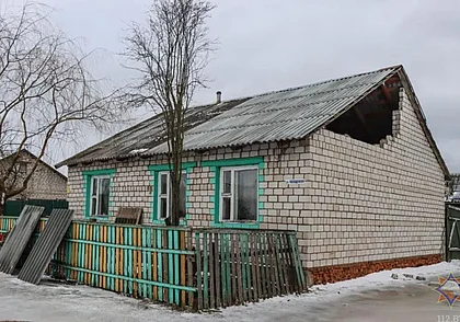 В Могилеве 130 домов пострадали из-за непогоды 14 января: разбиты окна, подняты кровли
