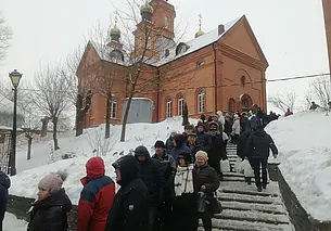 Как я сходил на Крещенье в Полыковичи: сотни людей и проблемы с тем, чтобы добраться до места